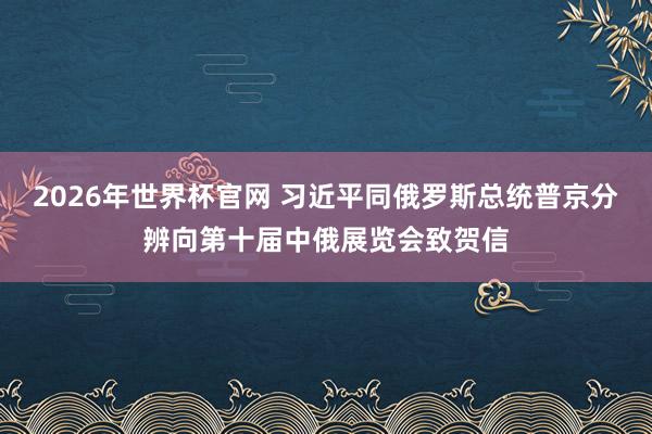2026年世界杯官网 习近平同俄罗斯总统普京分辨向第十届中俄展览会致贺信