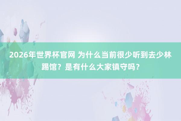 2026年世界杯官网 为什么当前很少听到去少林踢馆？是有什么大家镇守吗？
