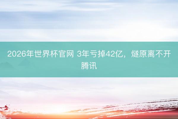2026年世界杯官网 3年亏掉42亿,燧原离不开腾讯